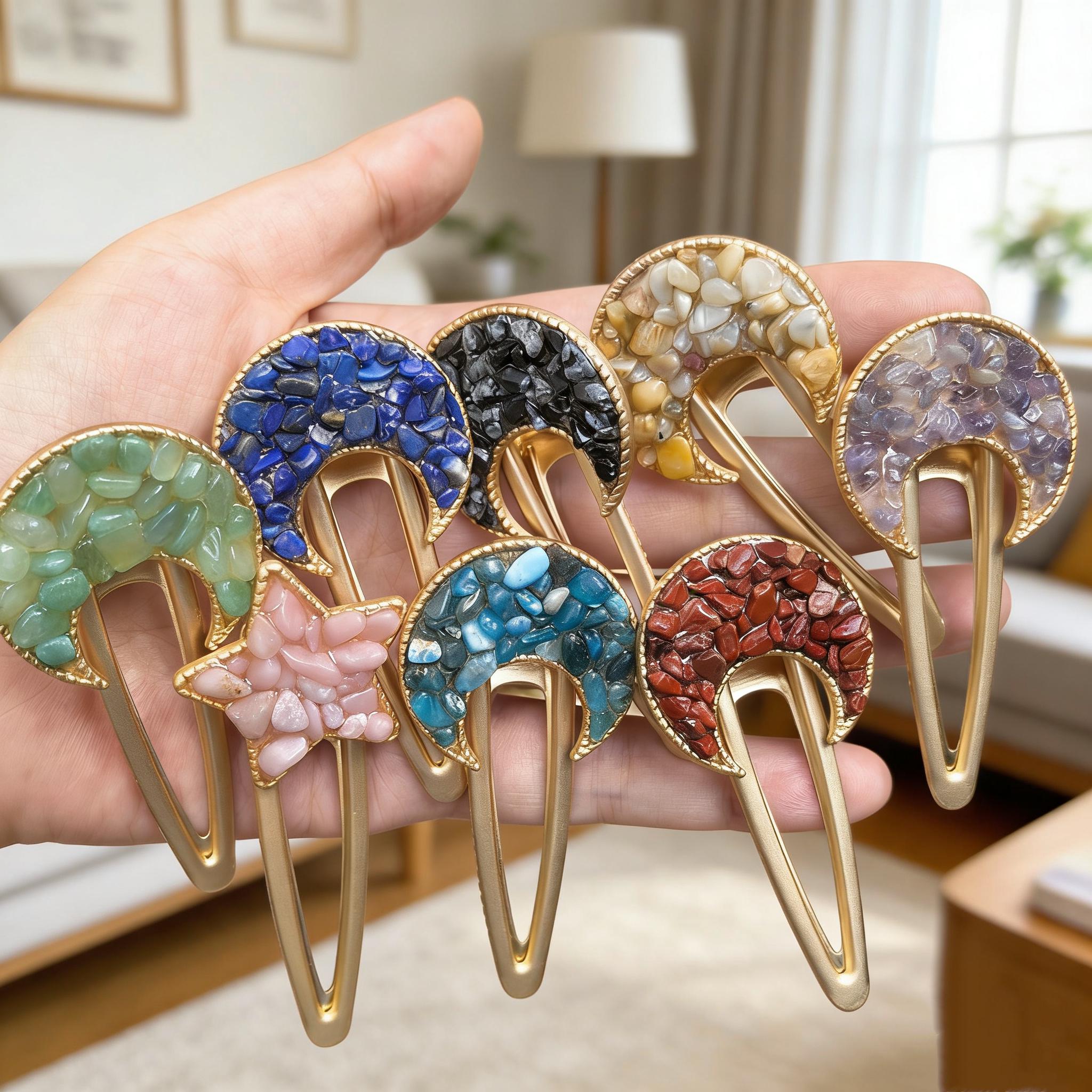 Raw Crystal Hair Clip - Etsy