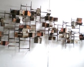 C Jere Style Metal Abstract Brutalist Sculpture Eames Era