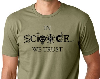 In science we trust funny scientist science lover t shirt gift tee