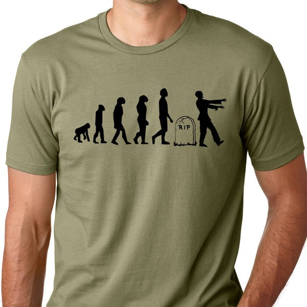 Zombie Evolution grappig t-shirt Halloween Humor Tee zombie Apocalypse Fun Gift Shirt