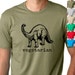 Vegetarian dinosaur  Funny T-shirt humor tee gifts for vegetarians t shirt vegan graphic tee art dino tee