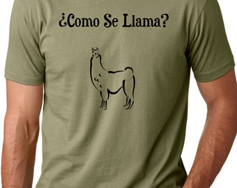 Комо se лама смешные футболки испанский юмор Ти Смешные испанский подарочна...