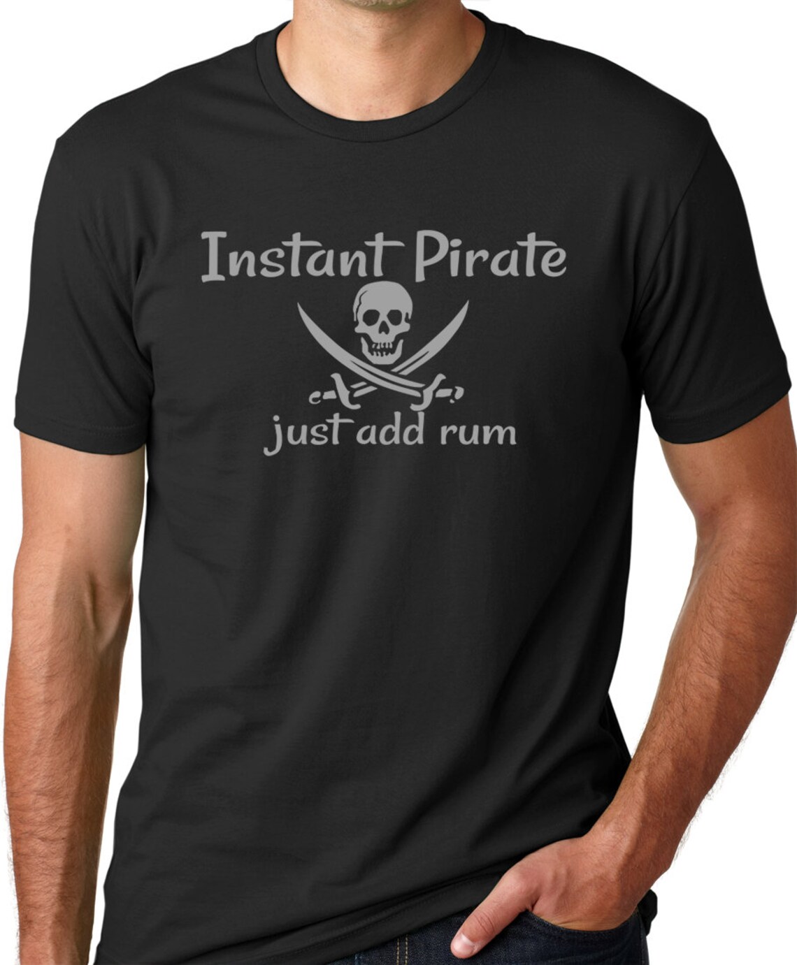 Instant Pirate Just Add Rum Funny Drinking T-shirt Pirate - Etsy