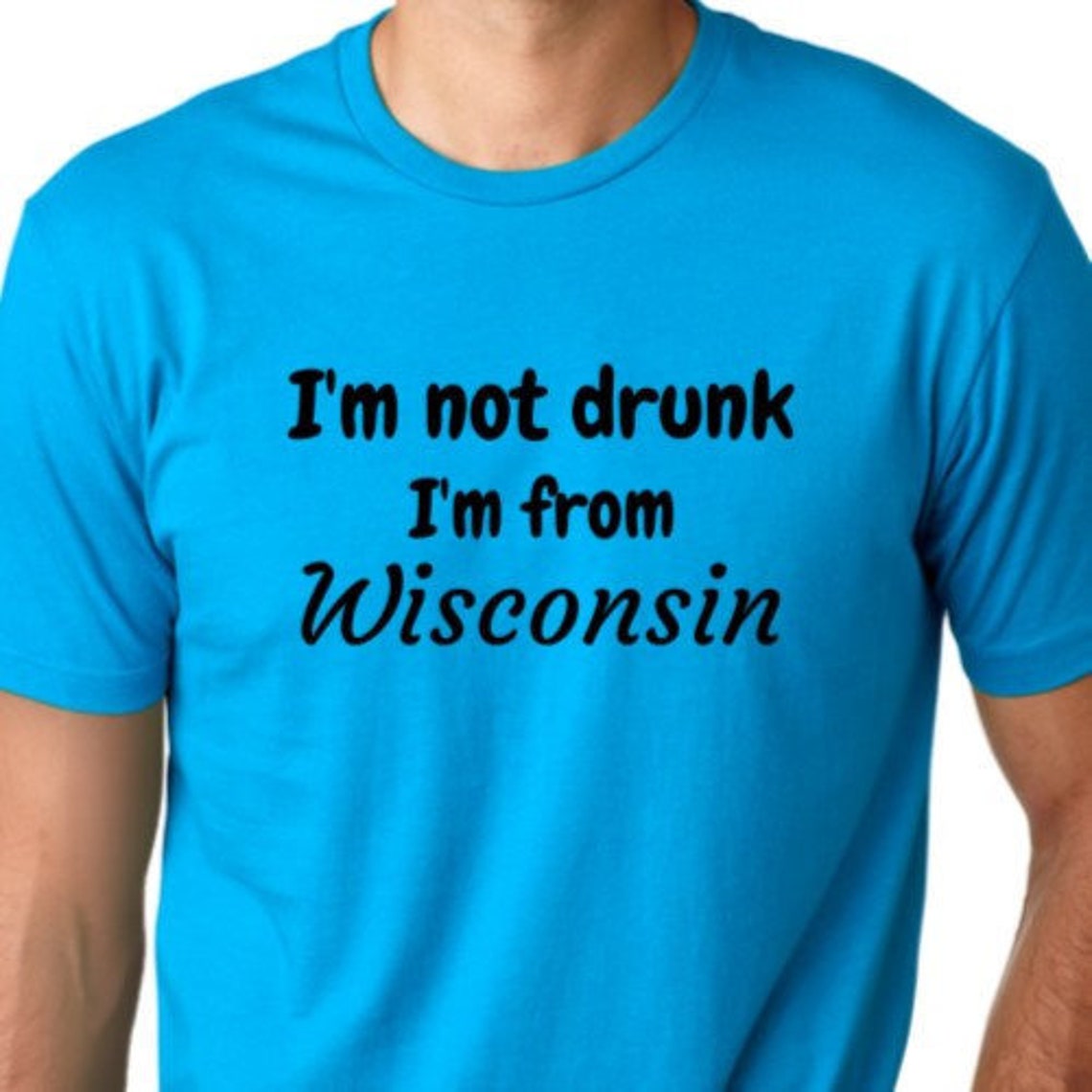 T-shirt Humour « Im Not Drunk Im Amazing » – Unisexe Adulte, Taille Normale, Neuf Avec étiquettes