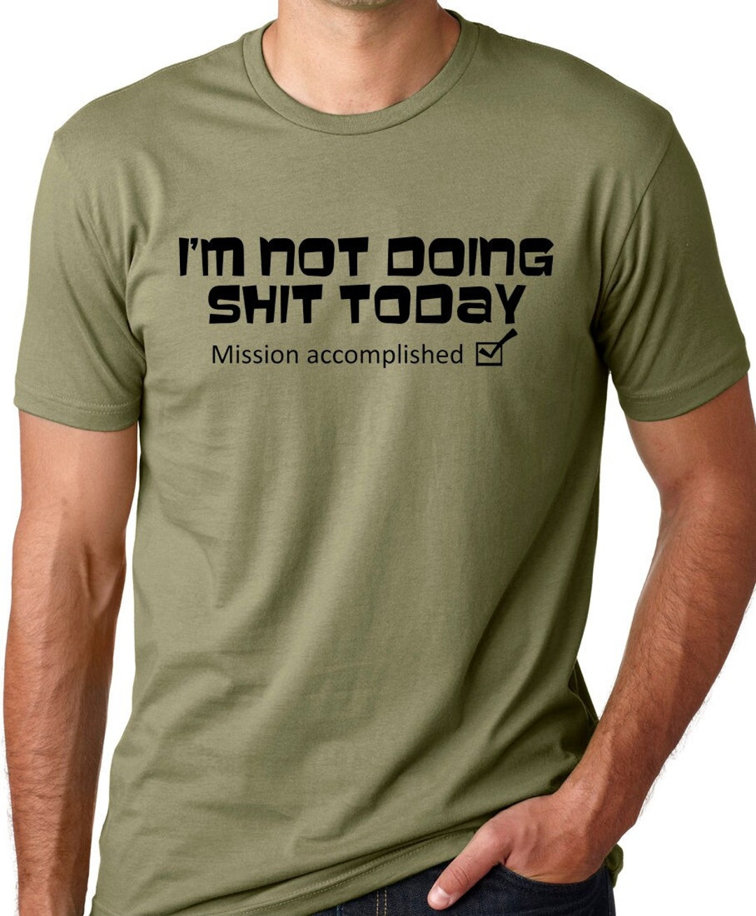 NOT DOING SHIT TODAY T-SHIRT (BLACK)