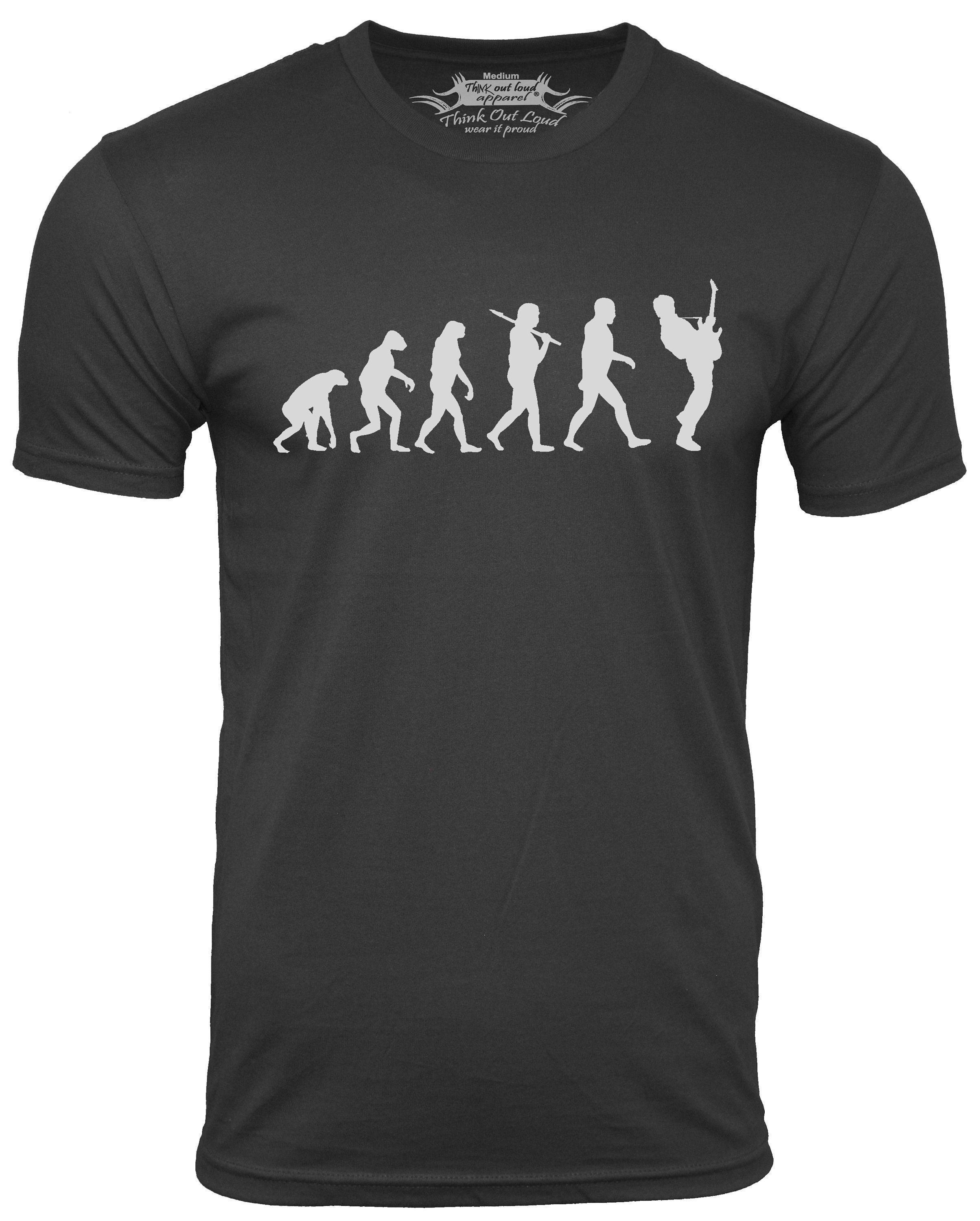 Guitar Player Evolution T Shirt Musician T Shirts Guitarist -