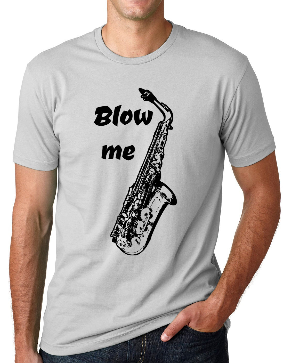 Maglietta Divertente Per Sassofonisti - 'I'm Saxy And I Know It' Unisex - Foto 3
