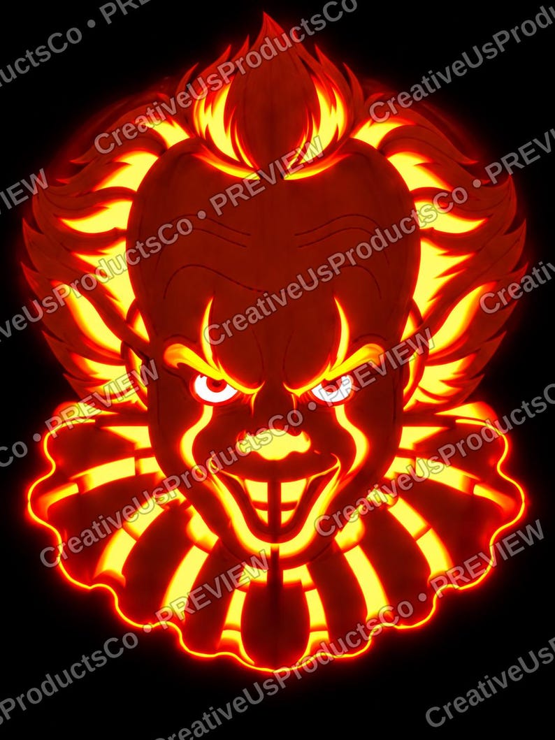 Custom Pumpkin Carving Template from Your Photo, Personalized Pet Portrait Jack-o-Lantern Stencil, Printable Digital File image 3