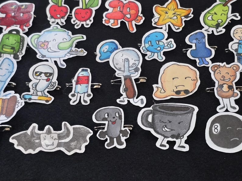 Object Show Pins Custom Handmade - Etsy