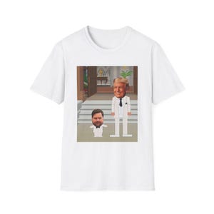 South Park JD Vance & Trump T-Shirt - Funny Political Parody Tee for Protest, Rally, or Everyday Wear