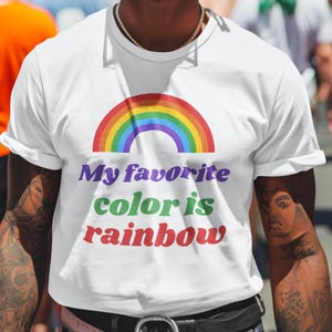 LGBTQ Pride Shirt, Gay Pride Shirt, Rainbow Pride Clothing, Unisex Pride T-Shirt, Rainbow Tee for Pride Parade