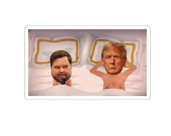 Trump & JD Vance SouthPark Meme Sticker | Funny Laptop Sticker | Anti Trump Humor Gift, Anti Maga