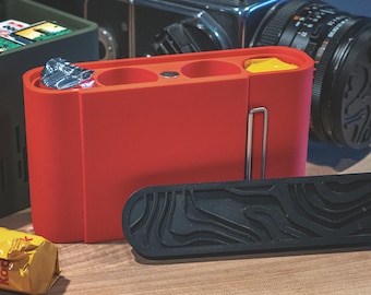 120 Film Canister with Dark Slide Holder: Travel Photography Storage