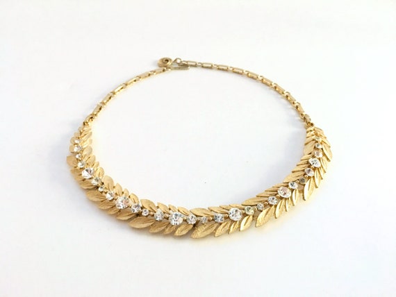 Lisner Gold Vintage Necklace, Vintage Jewelry, Rhi