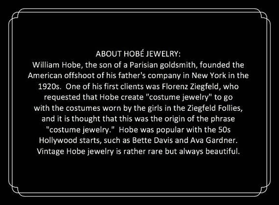 60s Hobé Crystal Necklace for Women, Vintage Cost… - image 7