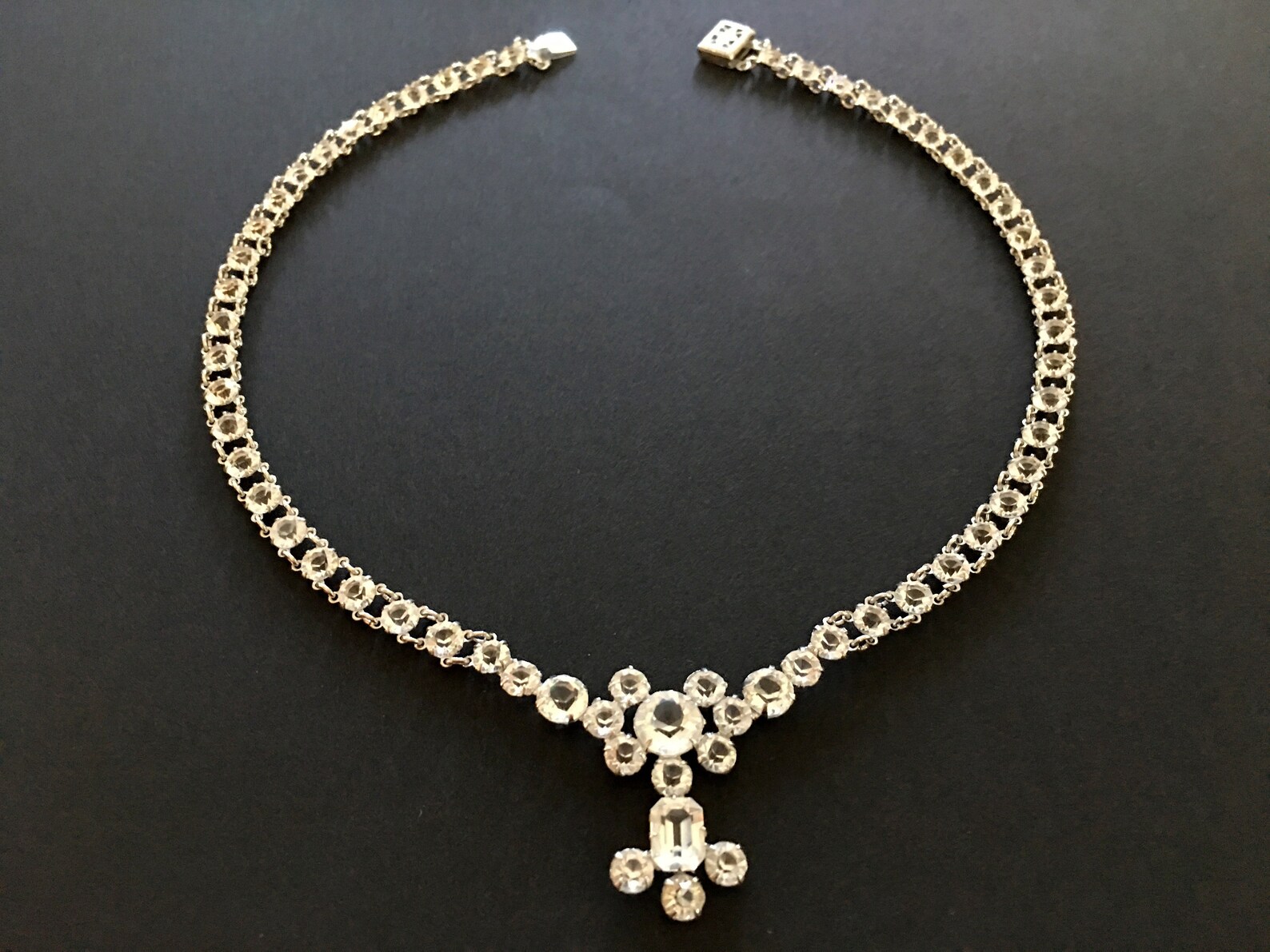 30s Art Deco Necklace for Women Vintage Costume Jewelry Etsy