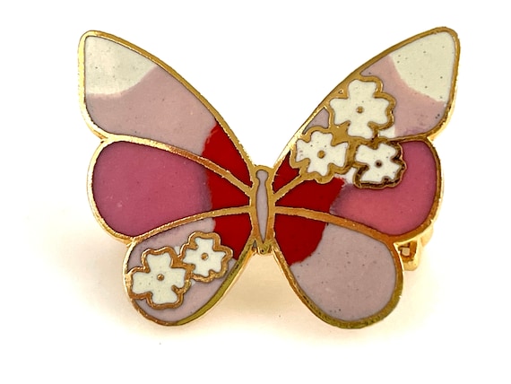 Vintage Butterfly Brooch for Women, 60s Costume J… - image 1