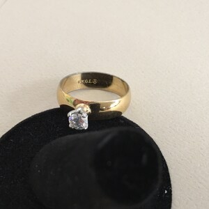 Fake Engagement Ring, Vintage Jewelry, Vintage Ring, Rhinestone Jewelry ...