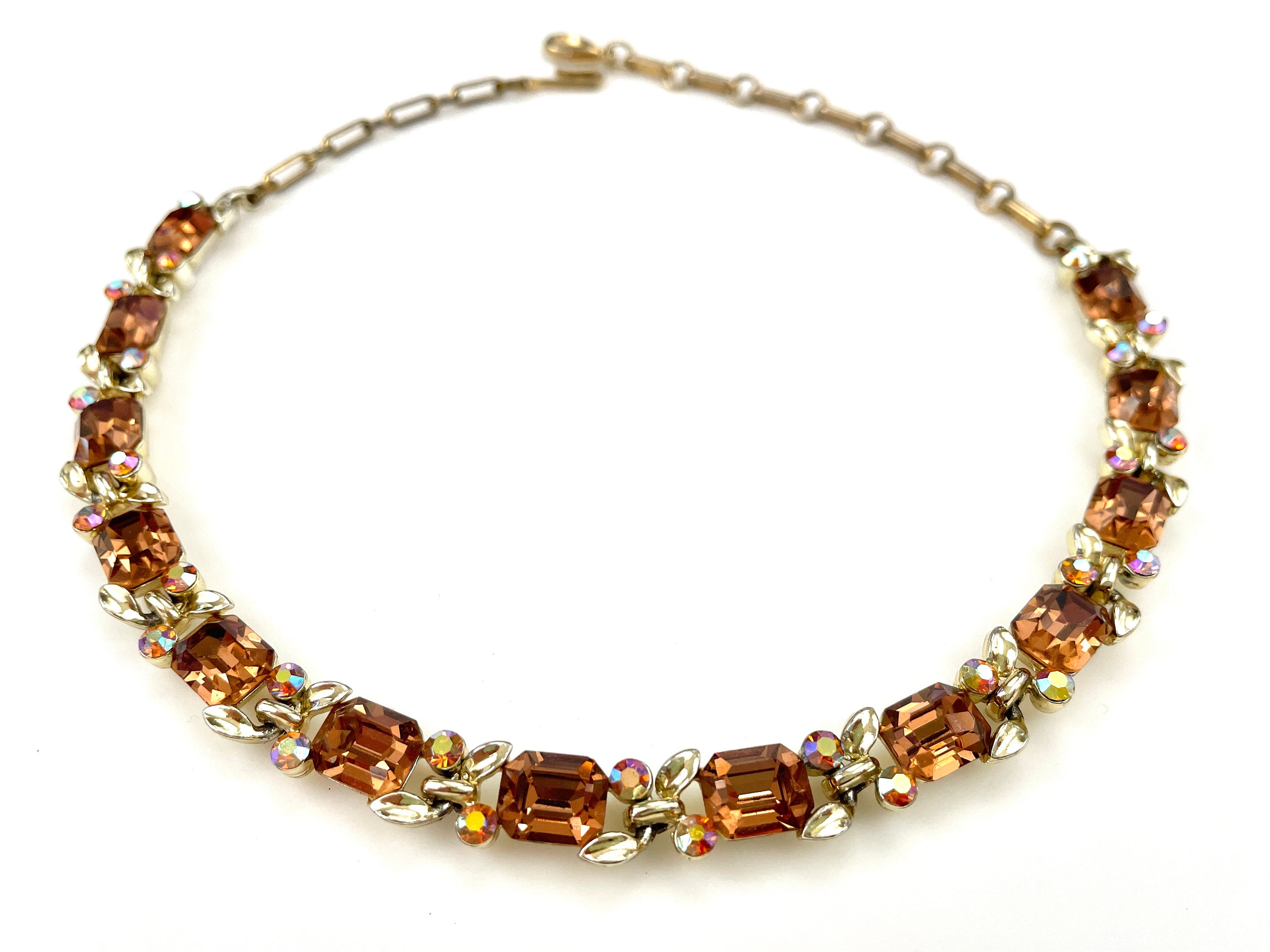 vintage jewelryえす Zawieszka złota z topazami i perłami - Kolekcja Wiktoriańska