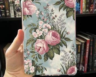 Vintage Floral Kindle Insert | Kindle Decoration | Clear Case Insert for Kindle Paperwhite | Bookish Kindle Accessories | Kindle Case Insert