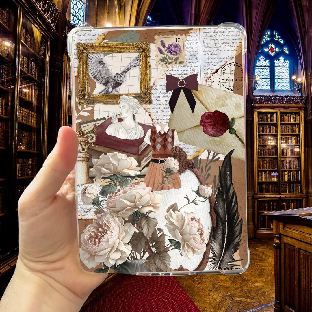 Dark Academia Kindle Insert | Kindle Decoration | Clear Case Insert for ...