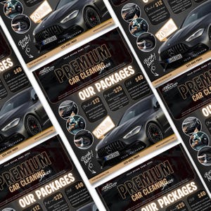 Car Detailing Flyer, DIY Auto Service Template, Car Wash Flyer, Automotive Cleaning Service Flyer, Premade Detailer Design, Canva Editable