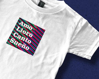 Cruz Diez Inspired Toddler Tee - "Amo Lloro Canto Sueño" Venezuela