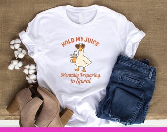 Funny Goose PNG: Mental Health Humor Clipart (Digital Download)