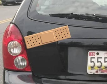Bumper Sticker Bandage Band-Aid Funny