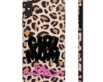 Wild Safari Tough Phone Case for Girl Moms | Unique Animal Print Protection, Birthday Gift, Trendy Tech Accessory, Cute Gift Idea, Leopard