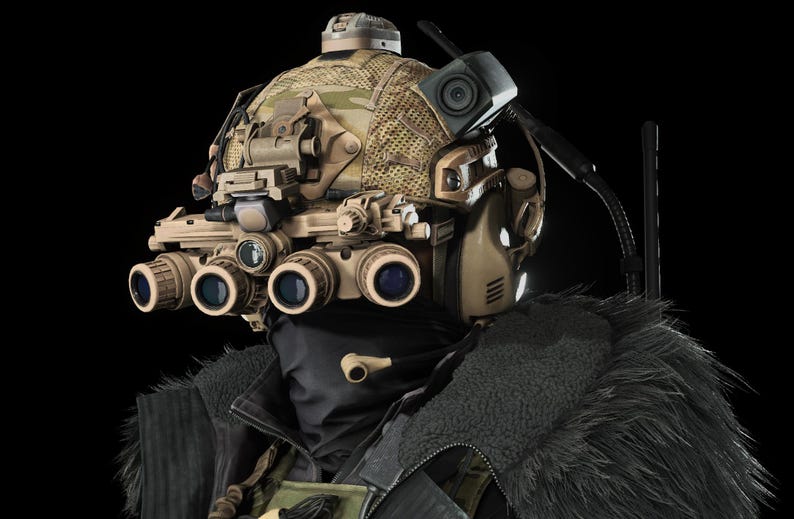GPNVG-18 Fused Panoramic Night Vision Goggle (F-PANO) Dummy Model ...