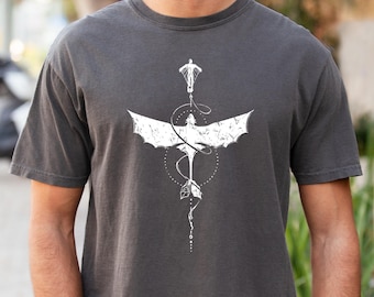 Viking Dragon Wings Graphic Tee - Comfort Colors® Night Fury Shirt
