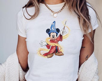 Some Imagination Sorcerer Mickey Baby Tee, Fantasia Wizard Mickey Shirt, Retro Disney Raglan, Magic Kingdom Trip, Disney Fan Gift Shirt