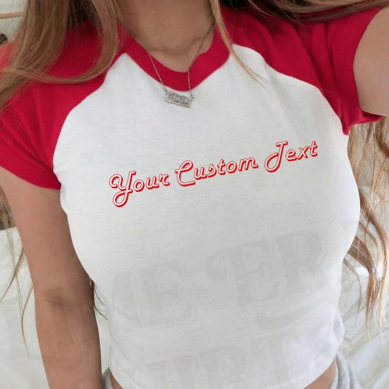 Red Shirt White Text - Etsy