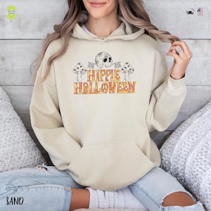 Groovy Halloween Hoodie: Retro Spooky Season Sweatshirt