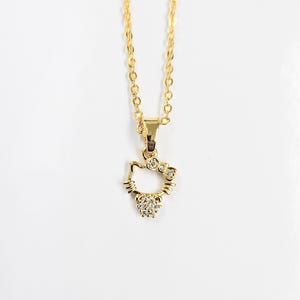 Dainty Kitty Gold-plated Necklace