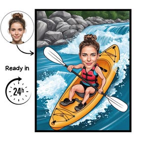Kayak Caricature - Etsy