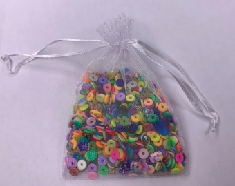 Clay Bead Soup. 1 oz of Assorted Clay Beads.