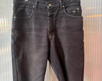 Pantalones cortos vaqueros negros Harley Davidson de los años 2000