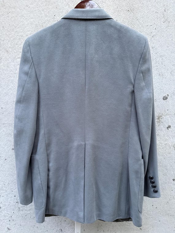 1970s Lanvin Grey Suede Suit Jacket - Etsy