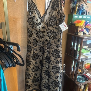 Black lace dress