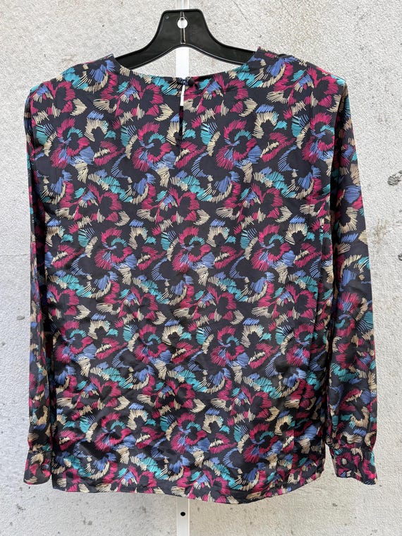 1980s Abstract Firework Blouse - image 2