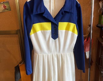 1960s Multicolor Tennis Dress