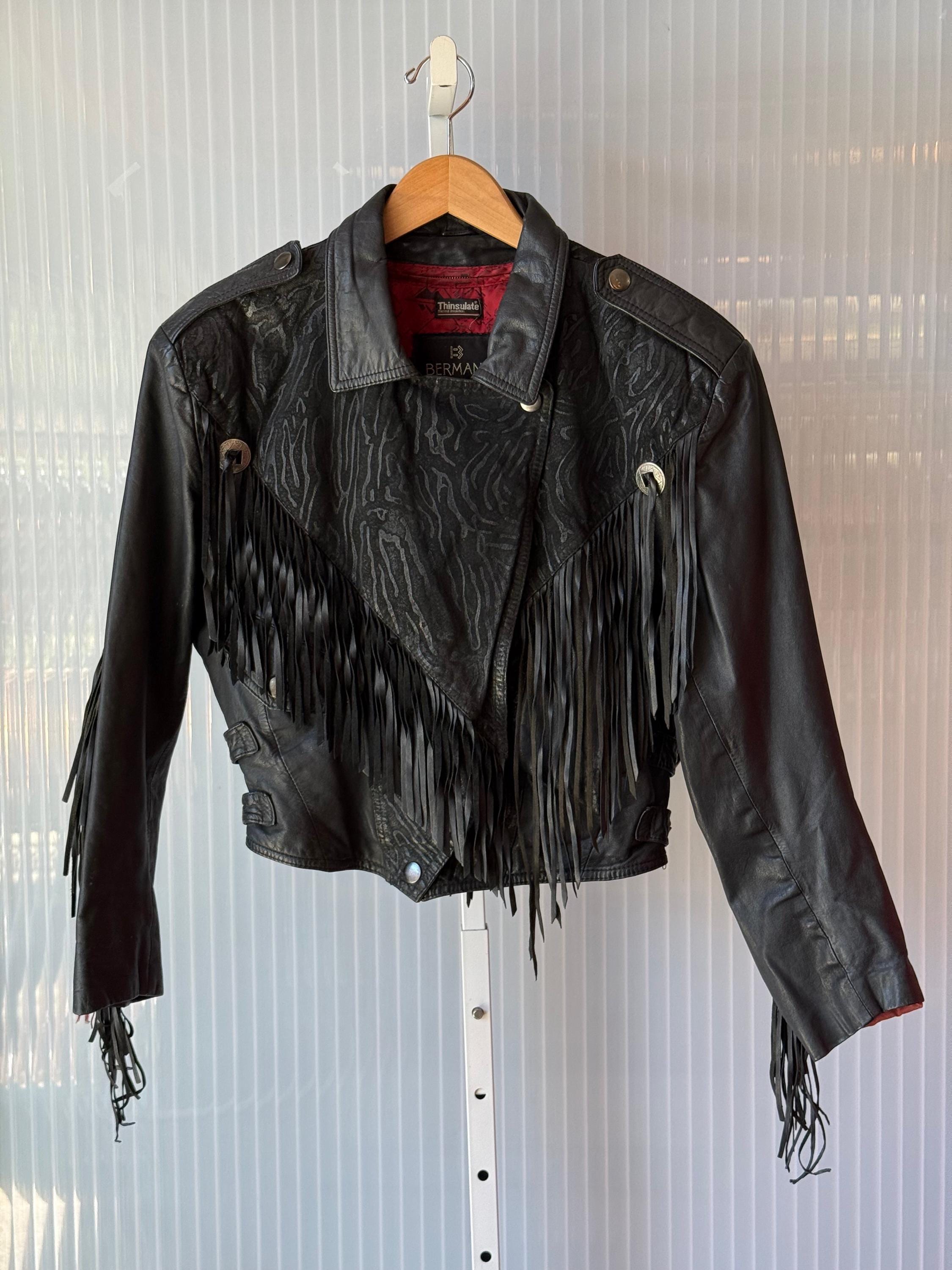 Vintage Zebra Print Leather Jacket - Etsy
