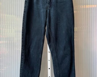 1980s Dark Blue Dungarees Jeans
