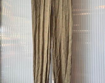 1990er Jahre Giorgio Armani Olivgrün Strukturierte Hose