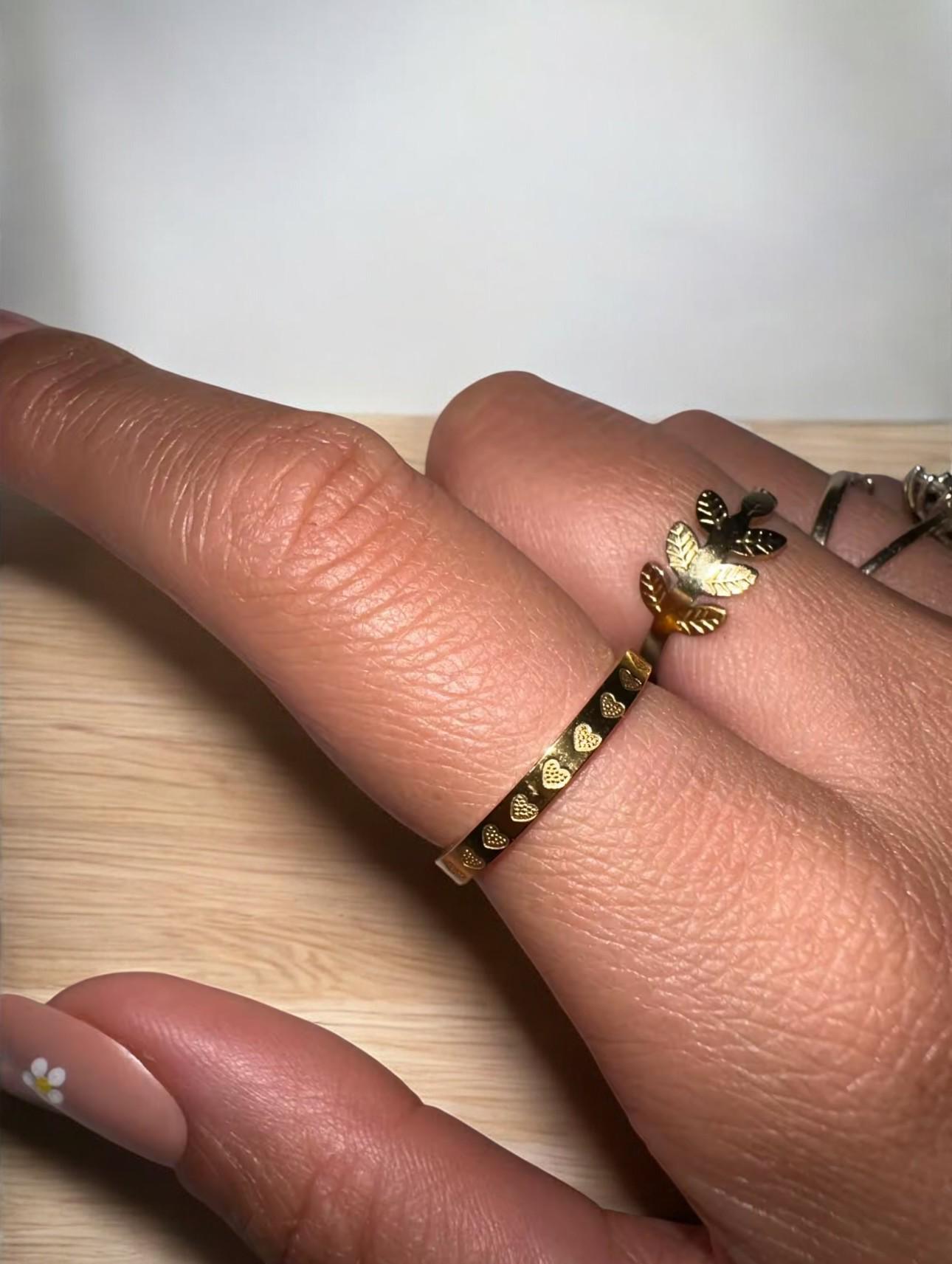 Bague Anneau Large En Acier Inox Plaqué Or - Taille 57 (US 8) - Budget Beauté - Neuf Avec étiquettes
