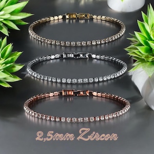 Cubic Zirconia Bracelet for Women Silver, Gold, and Rose Gold Colors Elegant Jewelry for Girls and Teens