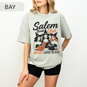 Halloween Book Club T-Shirt, Bookish Halloween Shirt, Witchy Book Tee, Literary Gift, Book Lover Halloween Top, Spooky Reading Shirt Bay