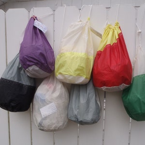 Large Recycled Sail Stuff Sack- Ditty Bag